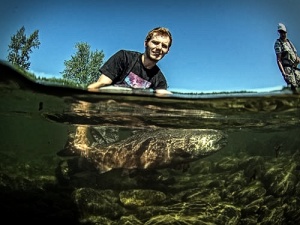 Supporting catch and release of wild salmon in Alaska.