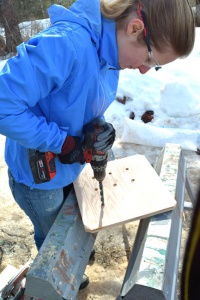 building owl box floor