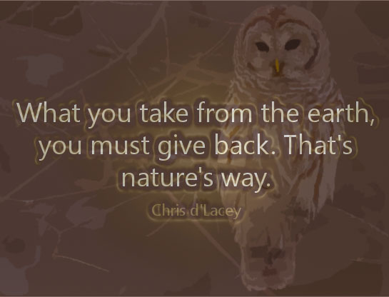 Barred owl conservation quote